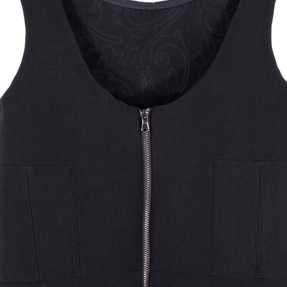 VERA WANG Black Scuba Fit & Flare Cocktail Dress - Picture 9 of 16